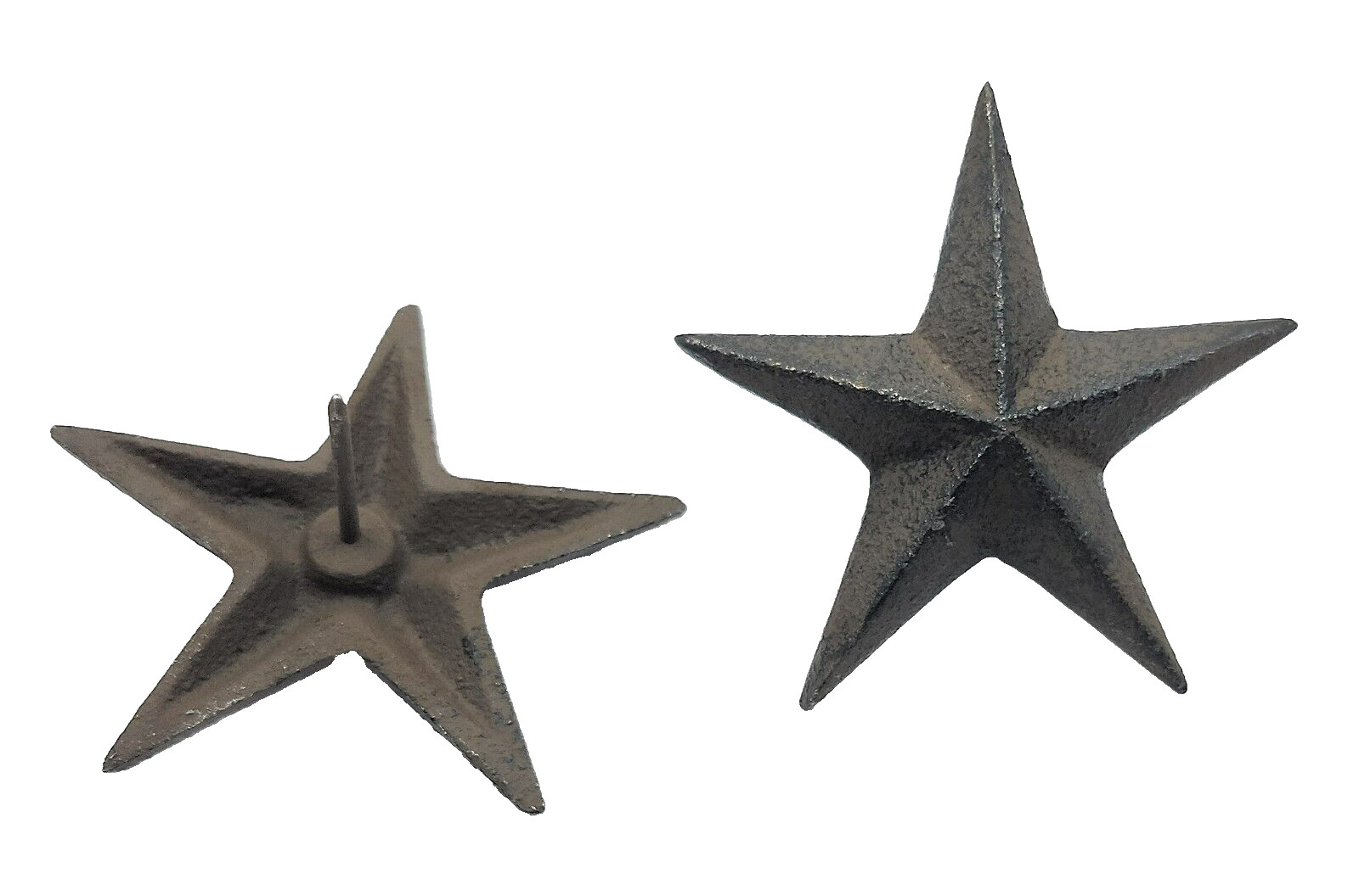 8 Cast Iron Nail Stars Craft Western Decor Texas Lone Star Rustic Decor 3 3/8"W