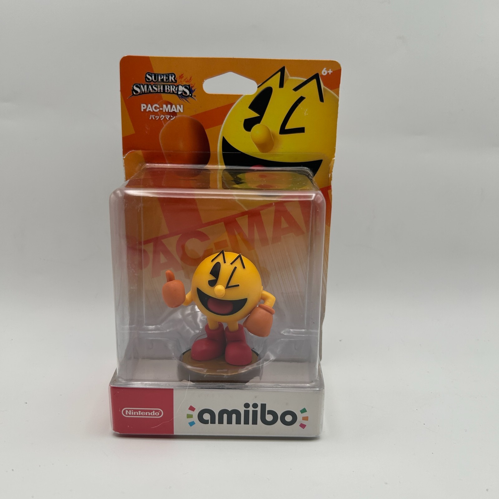 Amiibo - SEALED PAC-Man Figure (Super Smash Bros) Damaged Box
