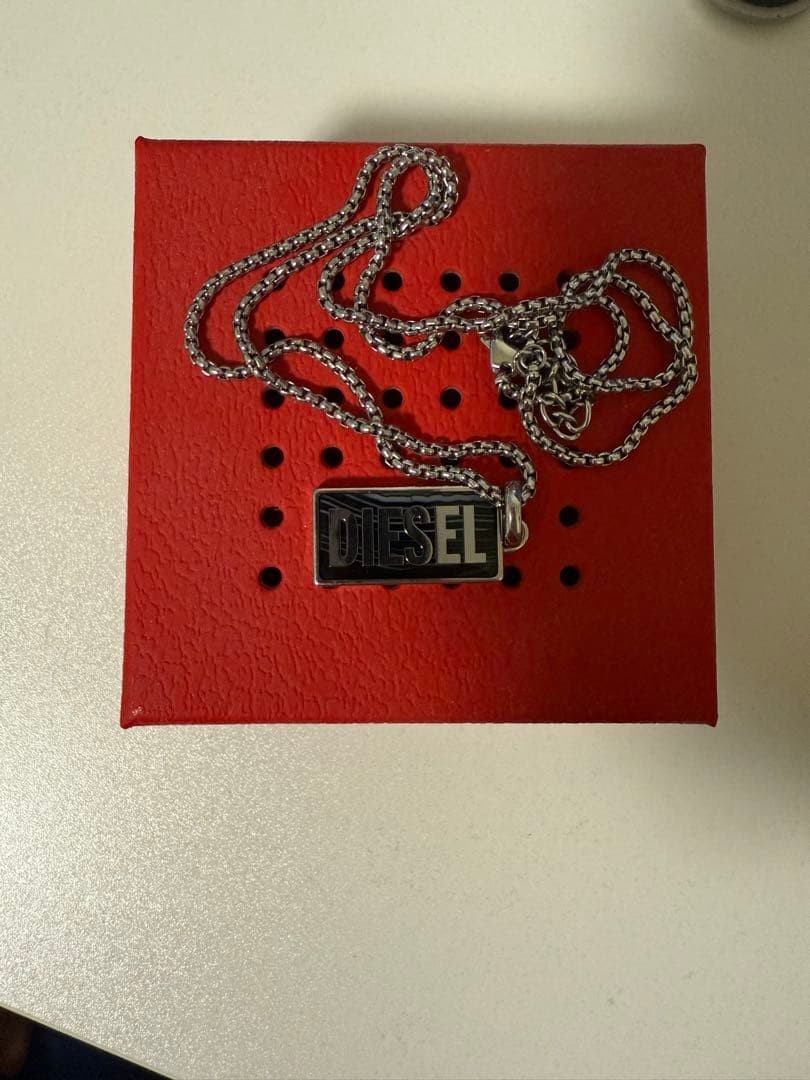 Diesel Men Popular Necklace Pendant Hard to Find Almost unused Luxury Classic
