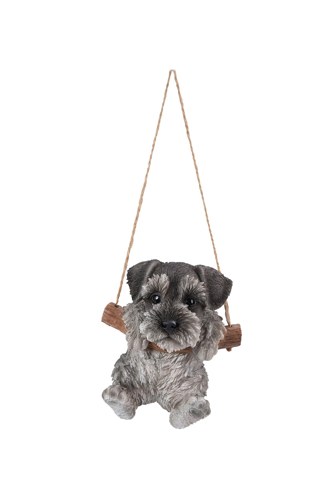 Hi-Line Gift Schnauzer Puppy Garden Statue 5in Resin Realistic Dog Figurine