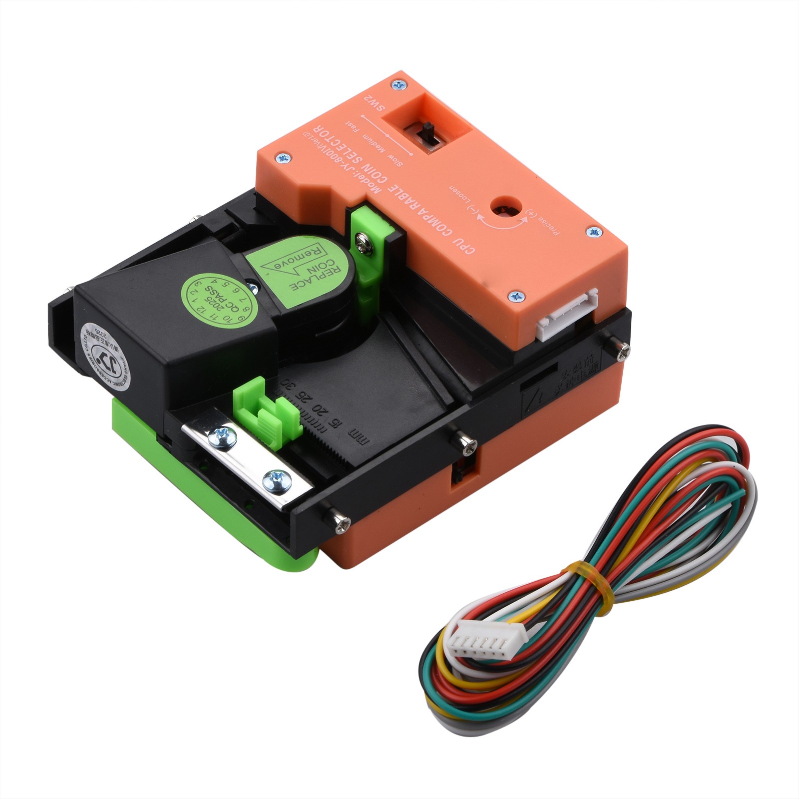 JY-800 CPU Top Entry CPU Coin Acceptor Coin Selector Mech For Vending Machine