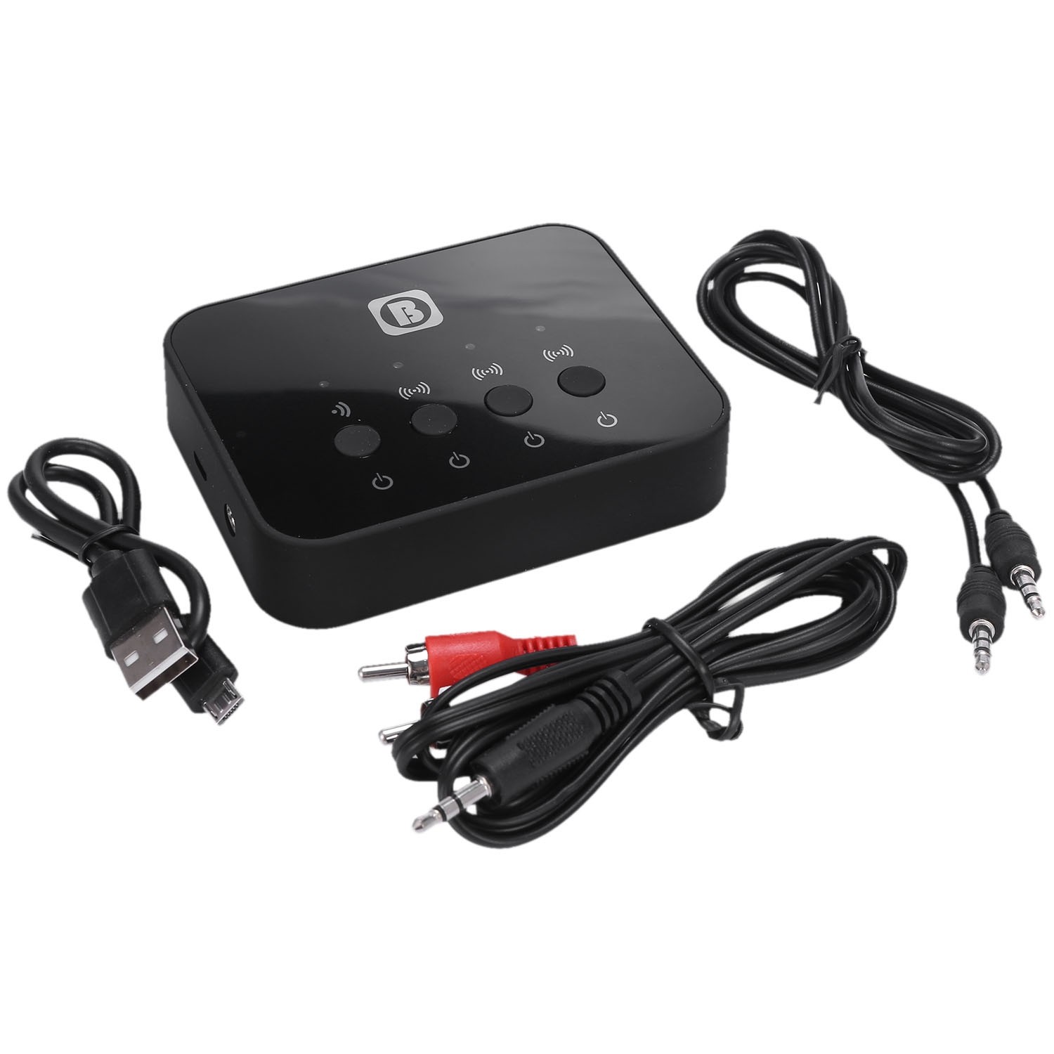 -107 Bluetooth 4.0 Stereo Audio Transmitter Splitter Adapter Music9011