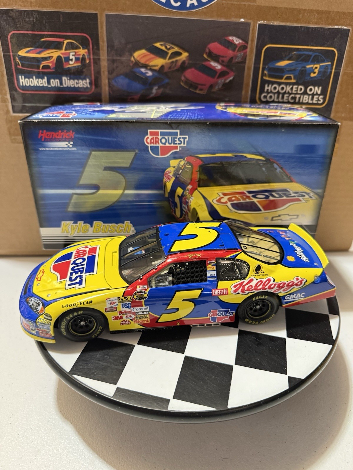 RARE* Kyle Busch #5 Carquest Kellogg’s 2007 1/24 Nascar Diecast