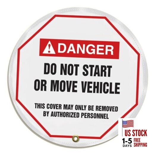 Accuform  Steering Wheel Cover for Lockout Tagout, ANSI-Style Legend Danger 16"