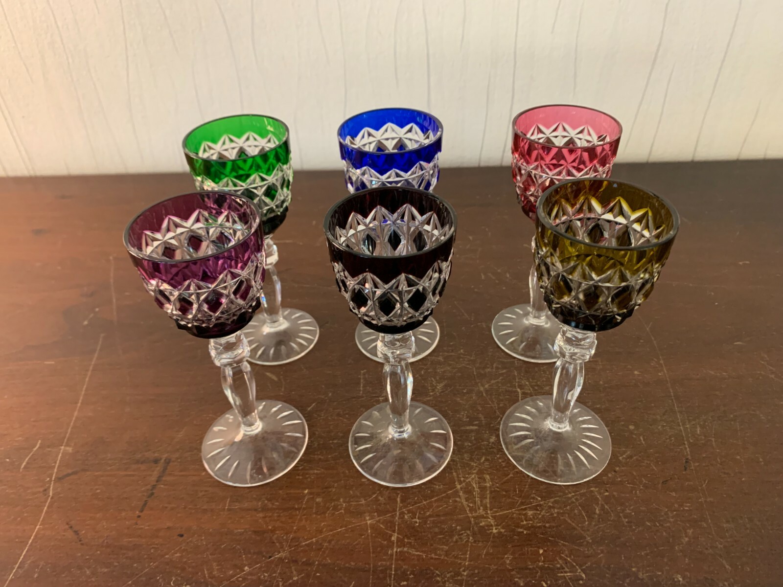 Lot Of 6 Saint Louis Crystal Liqueur Glasses ? Others ? (Price For 6)