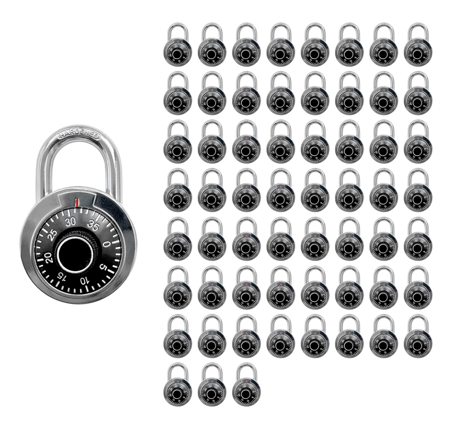 Combination Locker Lock, 60 Pack, Digital Combination Padlock for Toolbox, Sc...