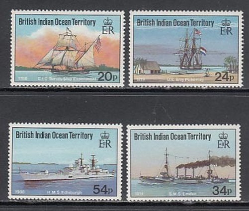 Indian Ocean - Mail Yvert 114/17 ** Mnh Ships