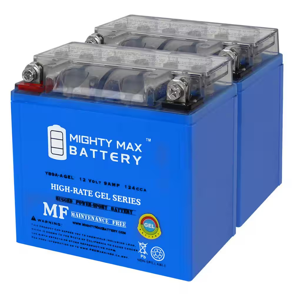YB9A-AGEL - 12-Volt 9 AH, GEL Type, 130 CCA, Rechargeable Maintenance Free SLA A