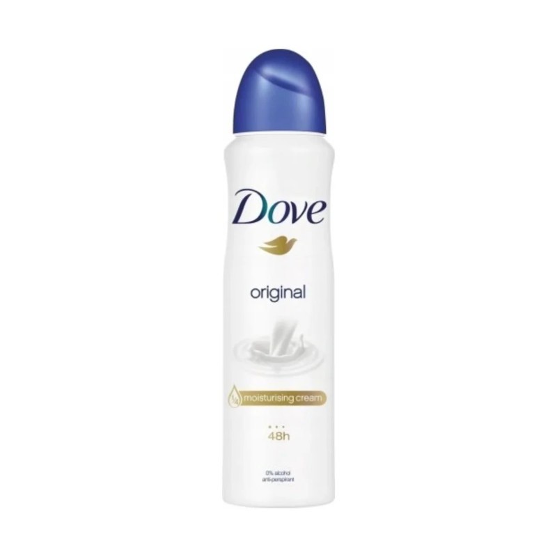 2x Dove Original Spray Deodorant Moisturizing Cream Bulk Fresh 200ml Lot
