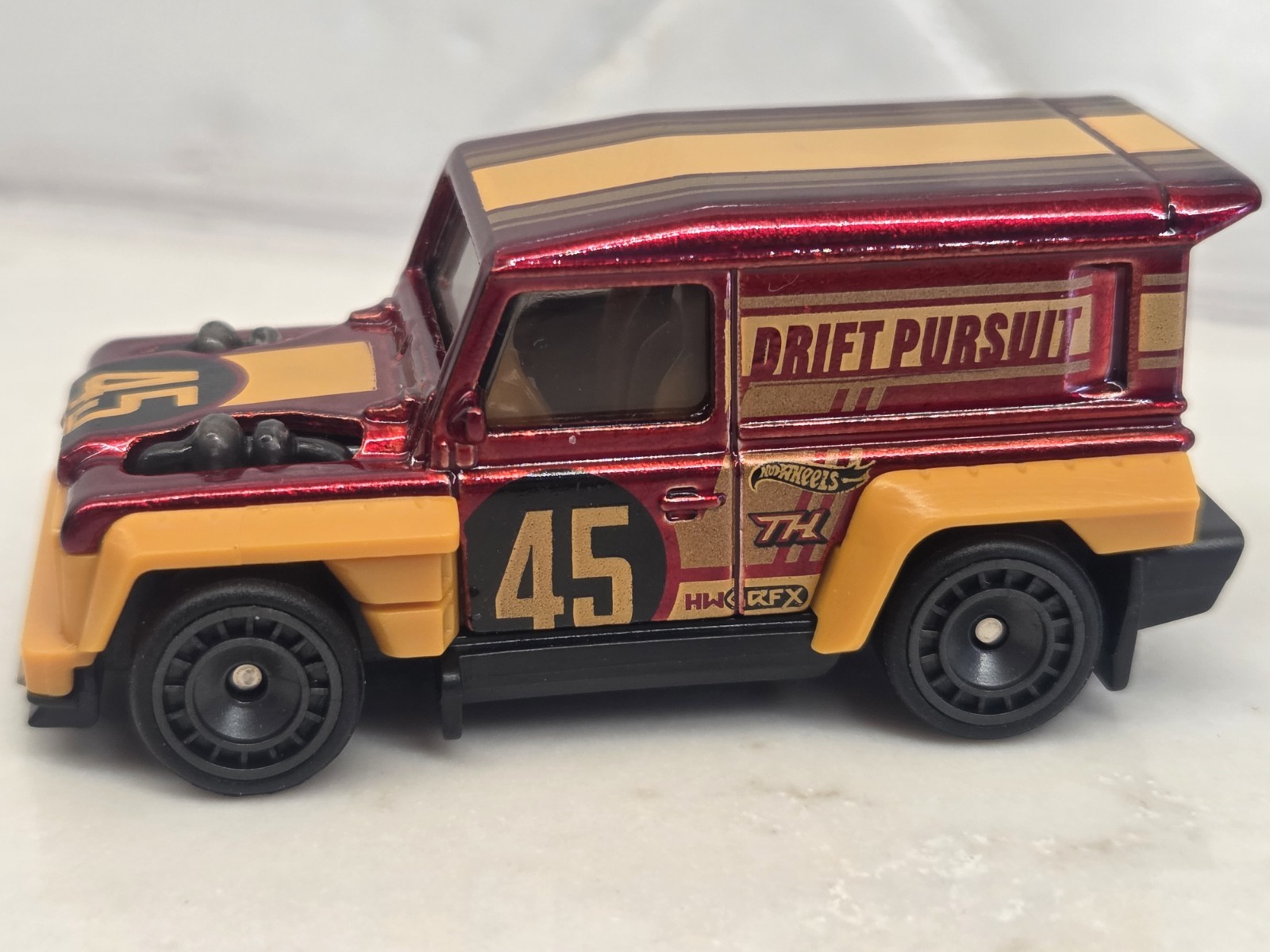 2026 Hot Wheels Super Treasure Hunt Red Yellow Drift-Ender Real Riders Loose