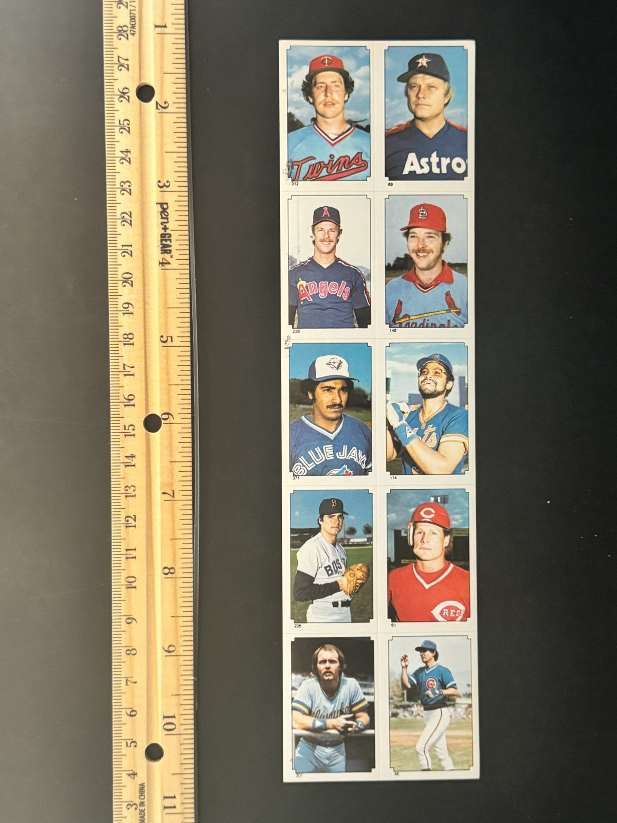1984 Topps Sticker Complete Panel, Viola, Niekro, Hurst, #5