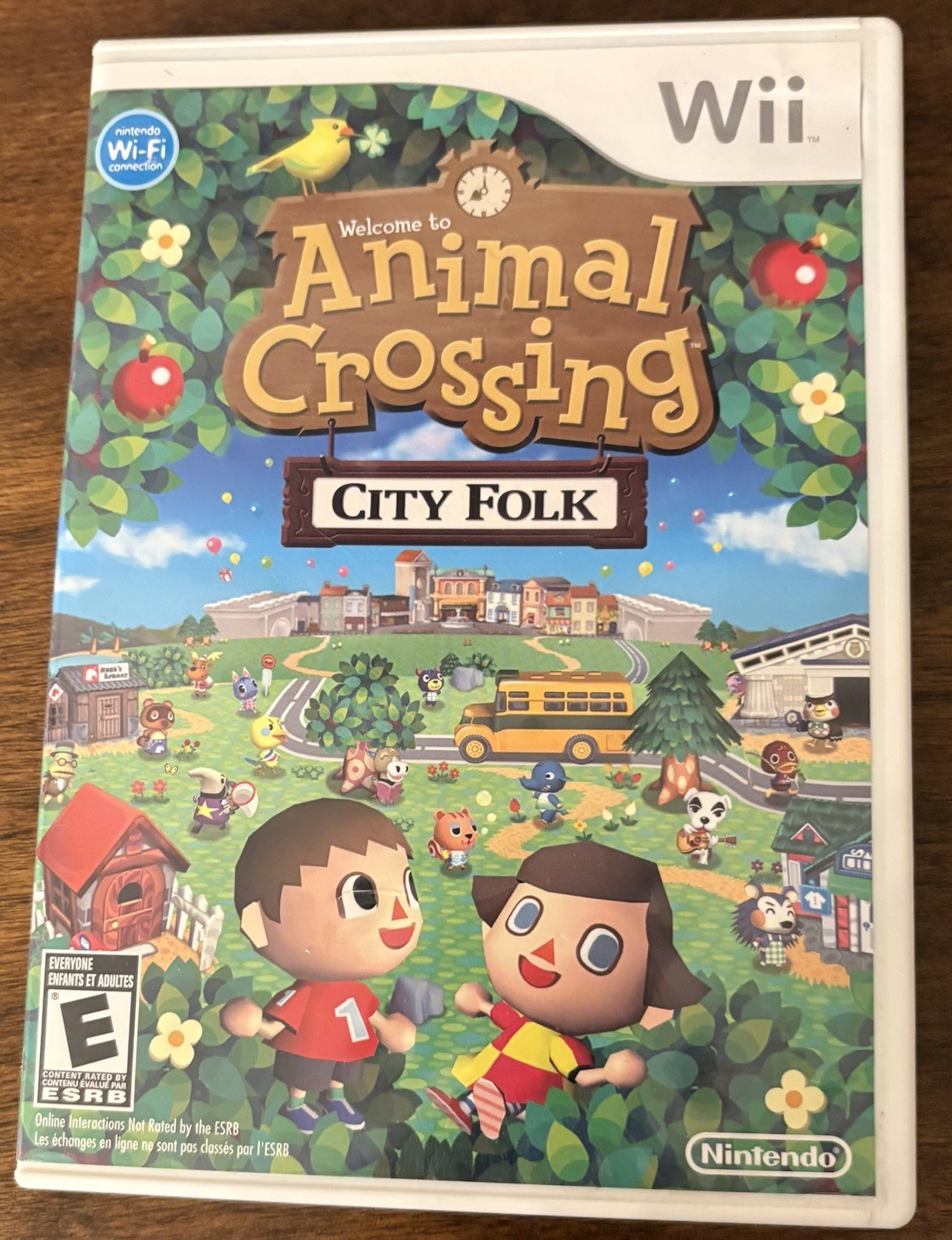Nintendo Wii Animal Crossing: City Folk Game Case & Instruction Booklet ONLY