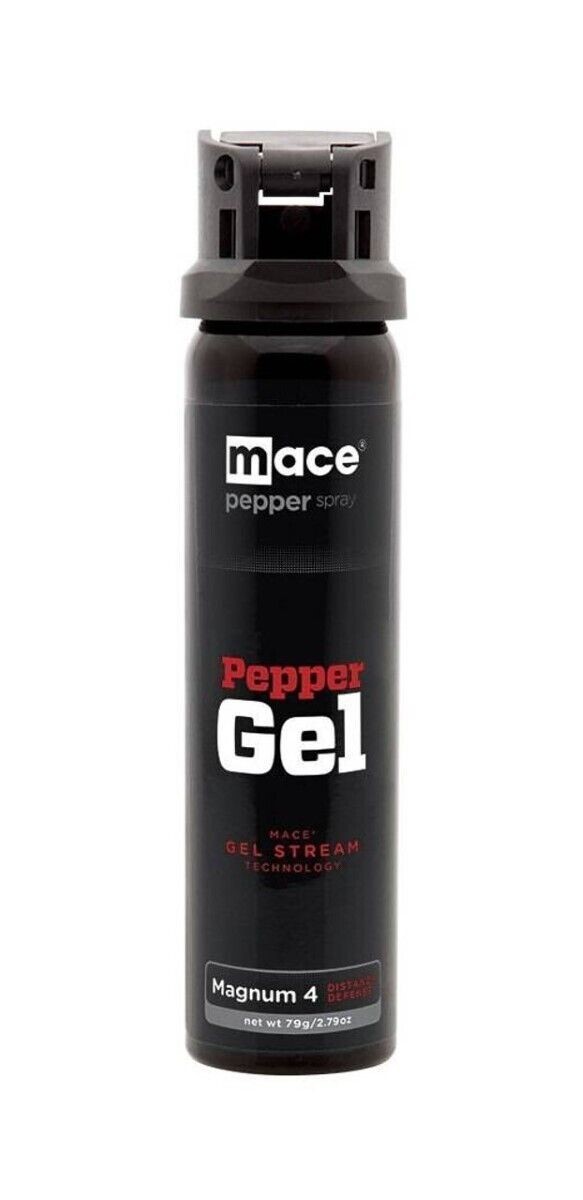 Mace Magnum 4 Pepper Gel POLICE Stream Up To 18 Feet Flip Top Safety (FVS023050)