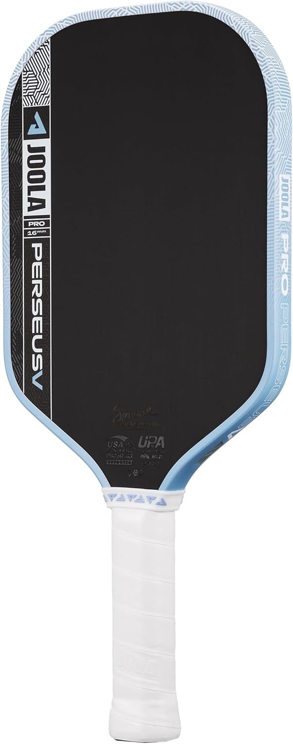(NEW) JOOLA Perseus Pro V Pickleball Paddle Simone Jardim 16MM (Breeze Blue)
