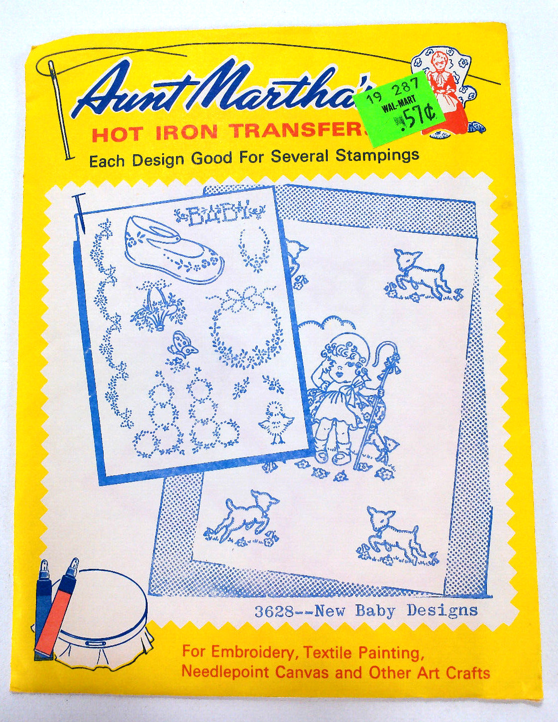 Aunt Marthas Hot Iron Transfer ~ 3628 ~ New Baby Designs ~ Made in USA