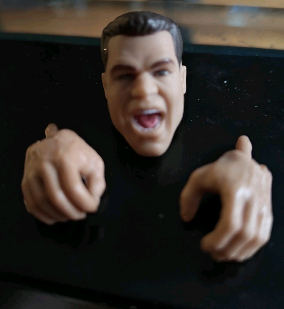 WWE AEW Mattel Jazwares Kurt Angle MNW Ulitmate Unrivaled Elite Figure HEAD HAND