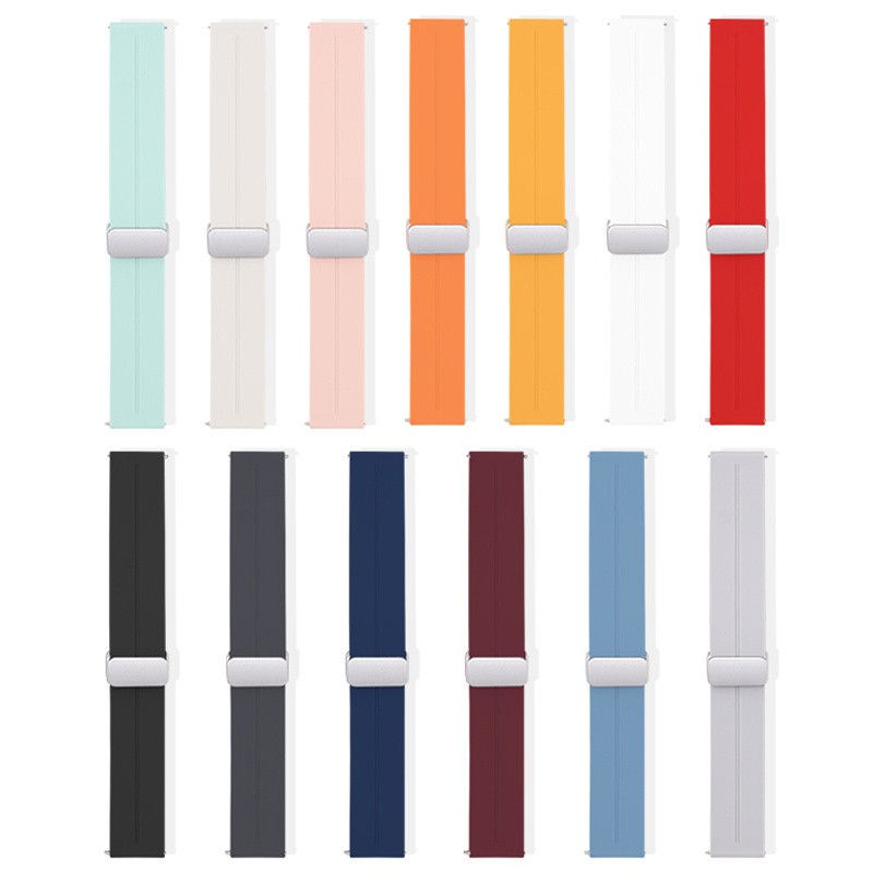 20MM Silicone Watch Band Magnetic Clasp Strap Replacement For Omega X Swatch