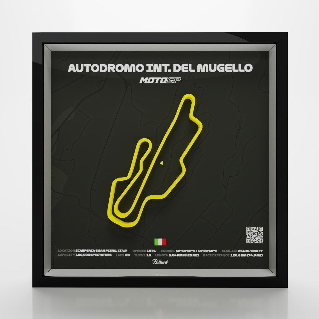 Mugello Circuit MotoGP Shadow Box
