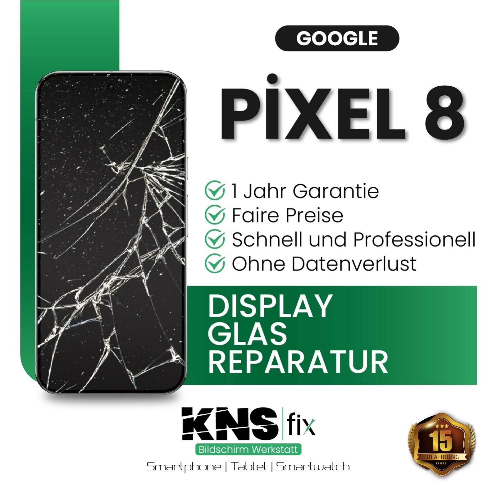 Google Pixel 8 Affichage Verre Devant Réparation Verre Exchange ✅ 24 Twitter.com