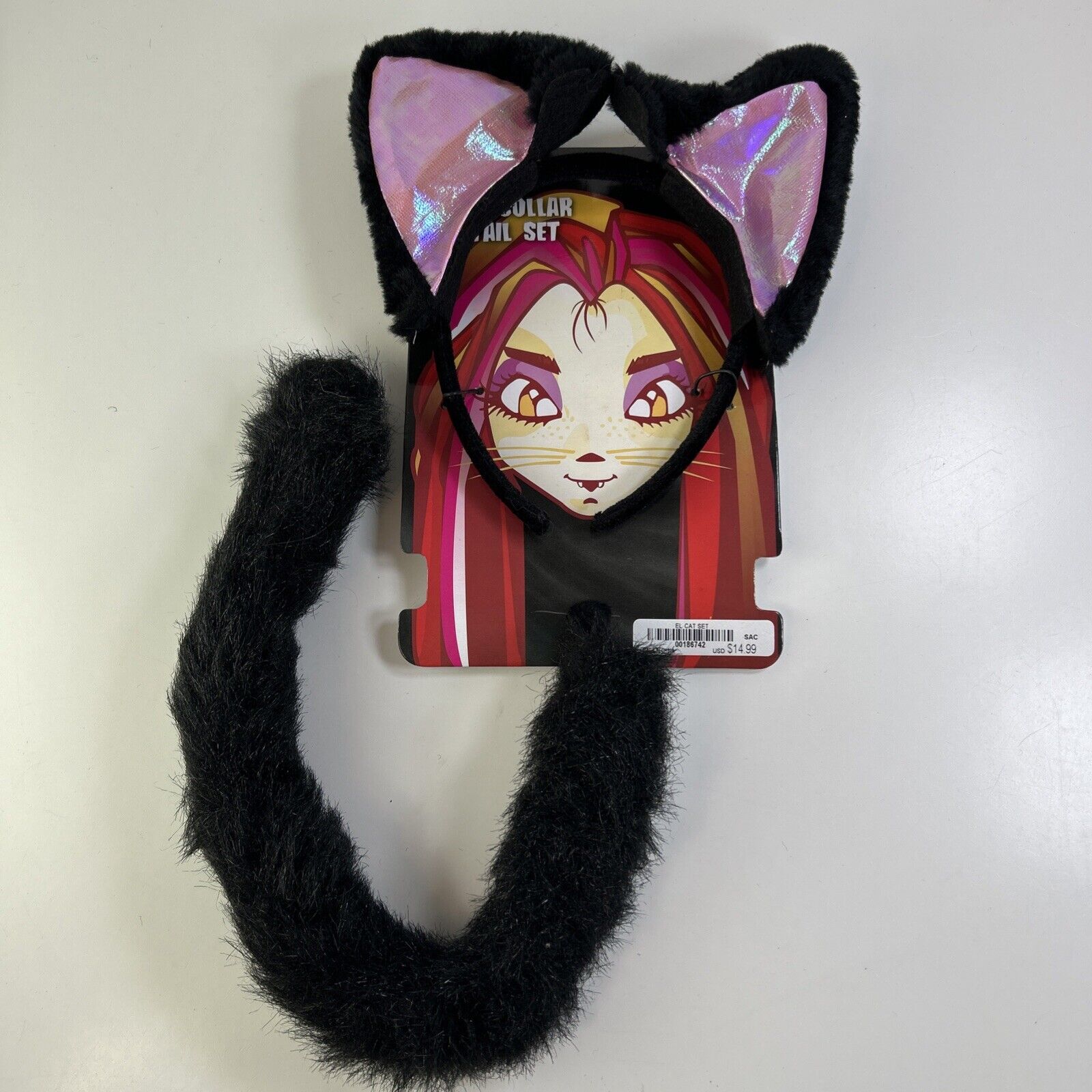 NEW Spirit Halloween Cat Ears And Tail  Costume Cosplay Faux Fur Kitty Pussycat
