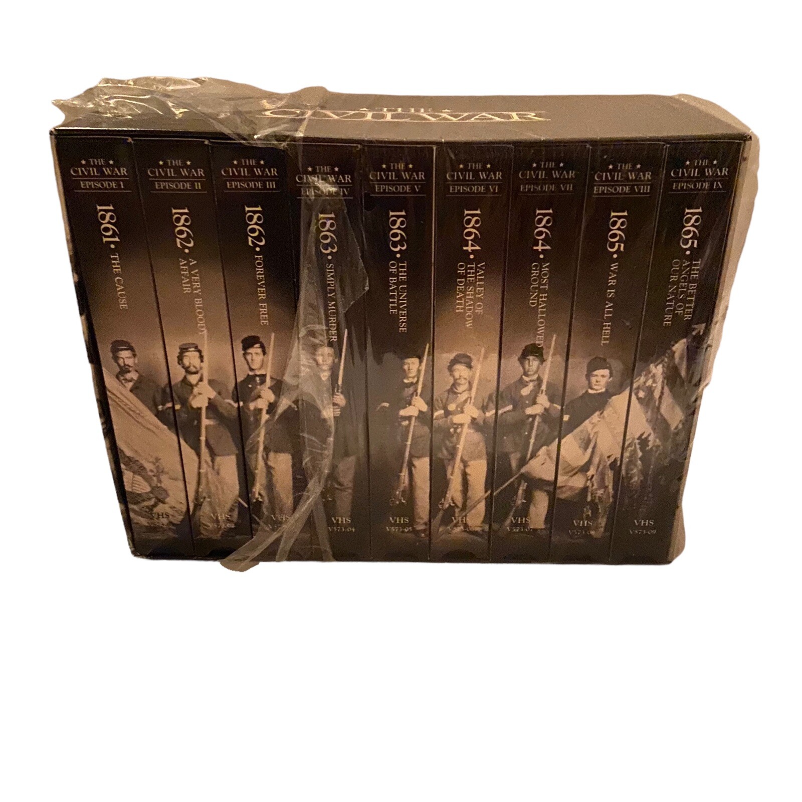 New The Civil War Time Life Set Of 9 VHS Tapes 1861-1865 Episodes 1-9 Ken Burns