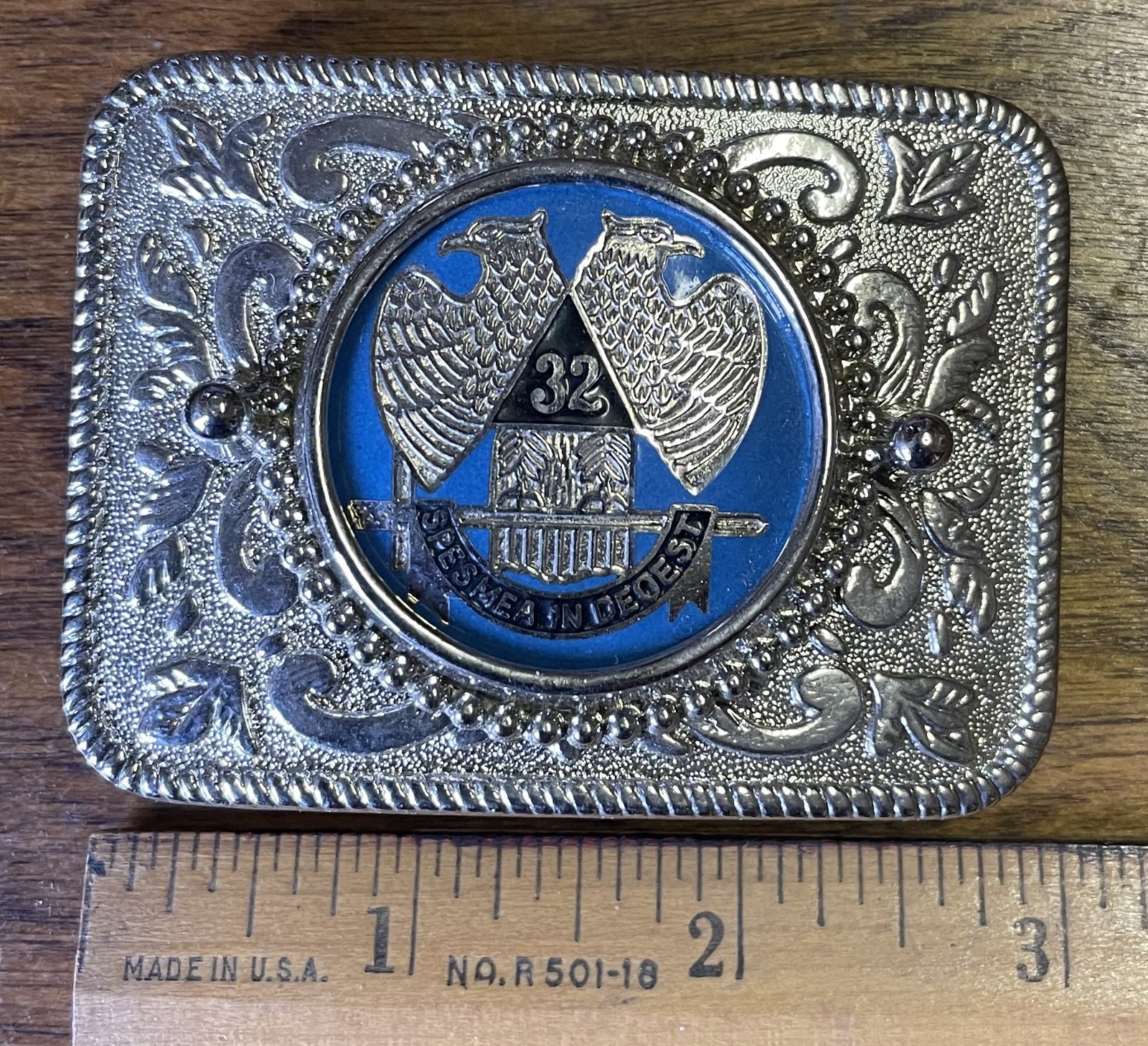 Vintage Masonic Belt Buckle