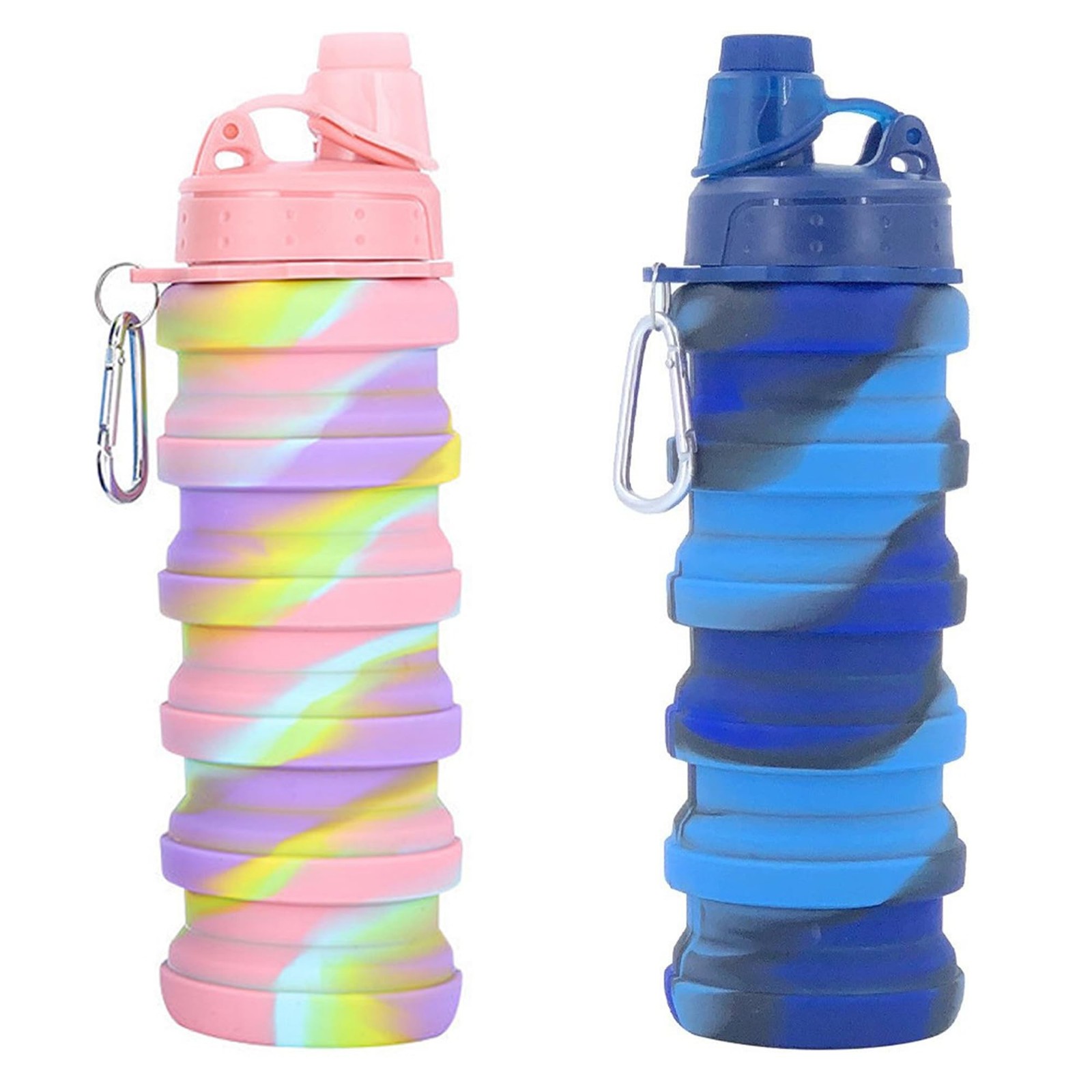 YCTMALL Collapsible Water Bottles Travel water bottle Sports Portable Sport W...