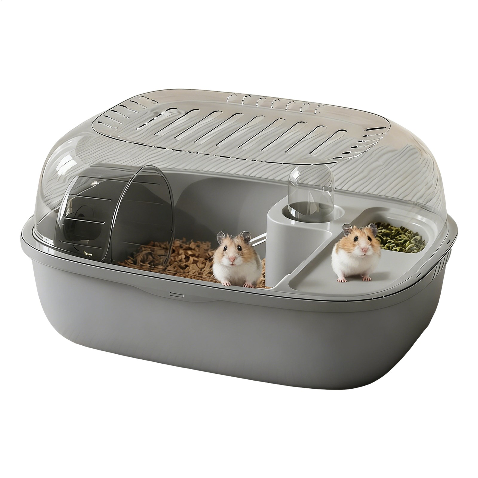 Hamster Cage 2-Tier Clear Small Animal Activity House With Exercise