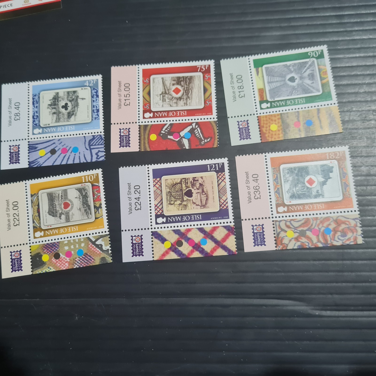 ISLE OF MAN 2014 SG 1925-1930 PLAYING CARDS  MNH