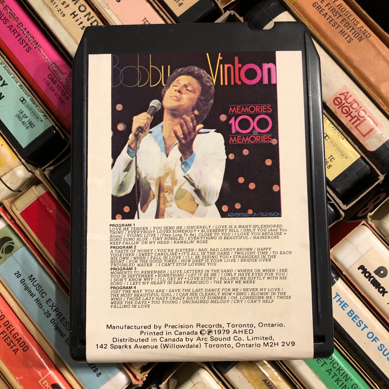 Bobby Vinton : 100 Memories Tape A (1979) 8 Track Tape CANADA