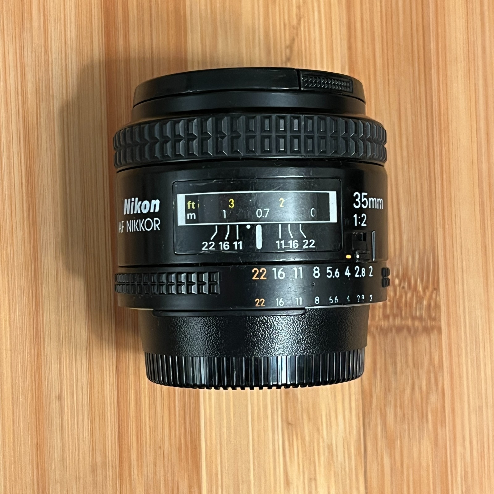 nikon 35mm f2 (same as D lens) prime lens