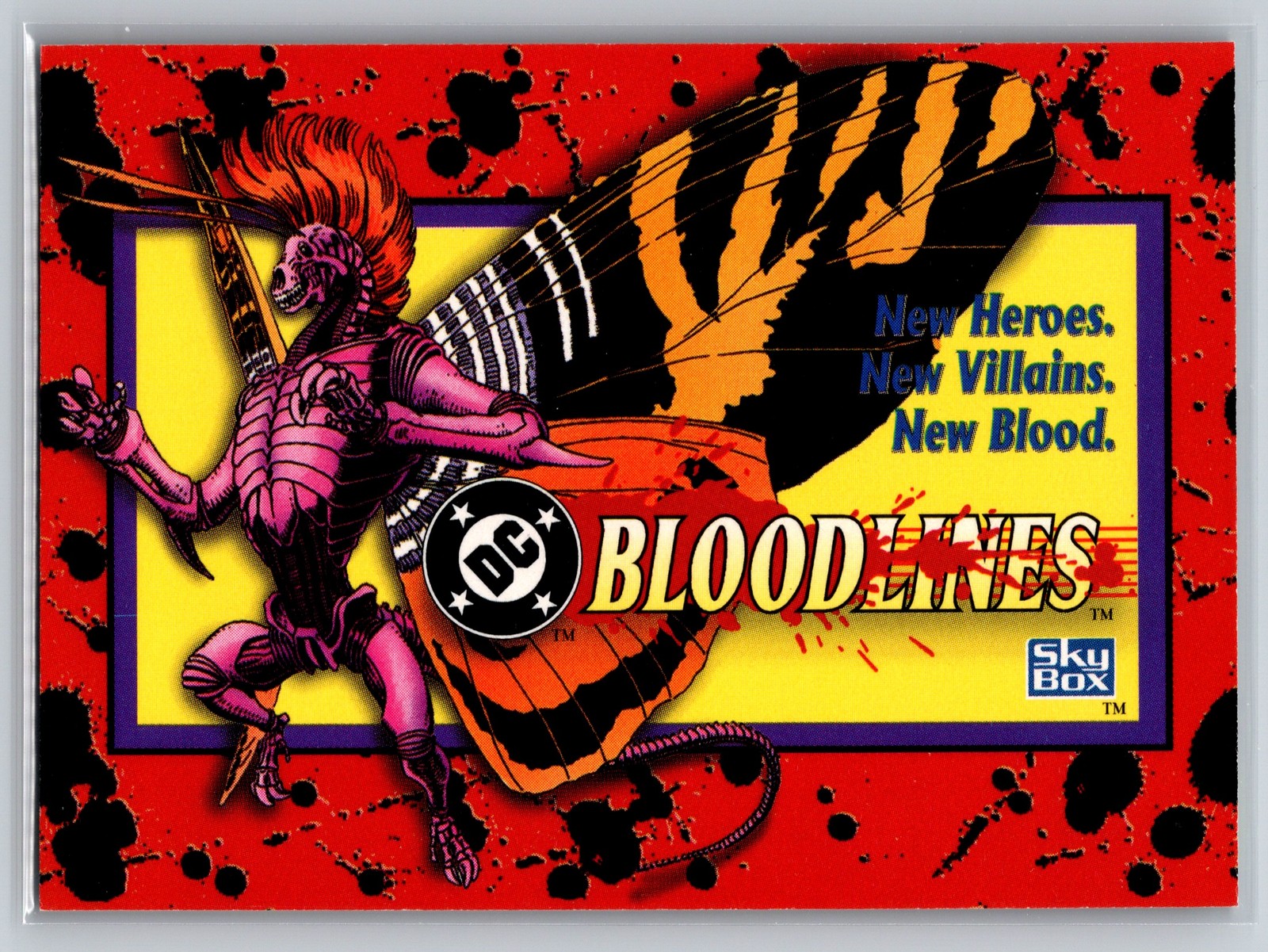 1993 SkyBox DC Bloodlines #81 Checklist B New Blood Parasites Card List