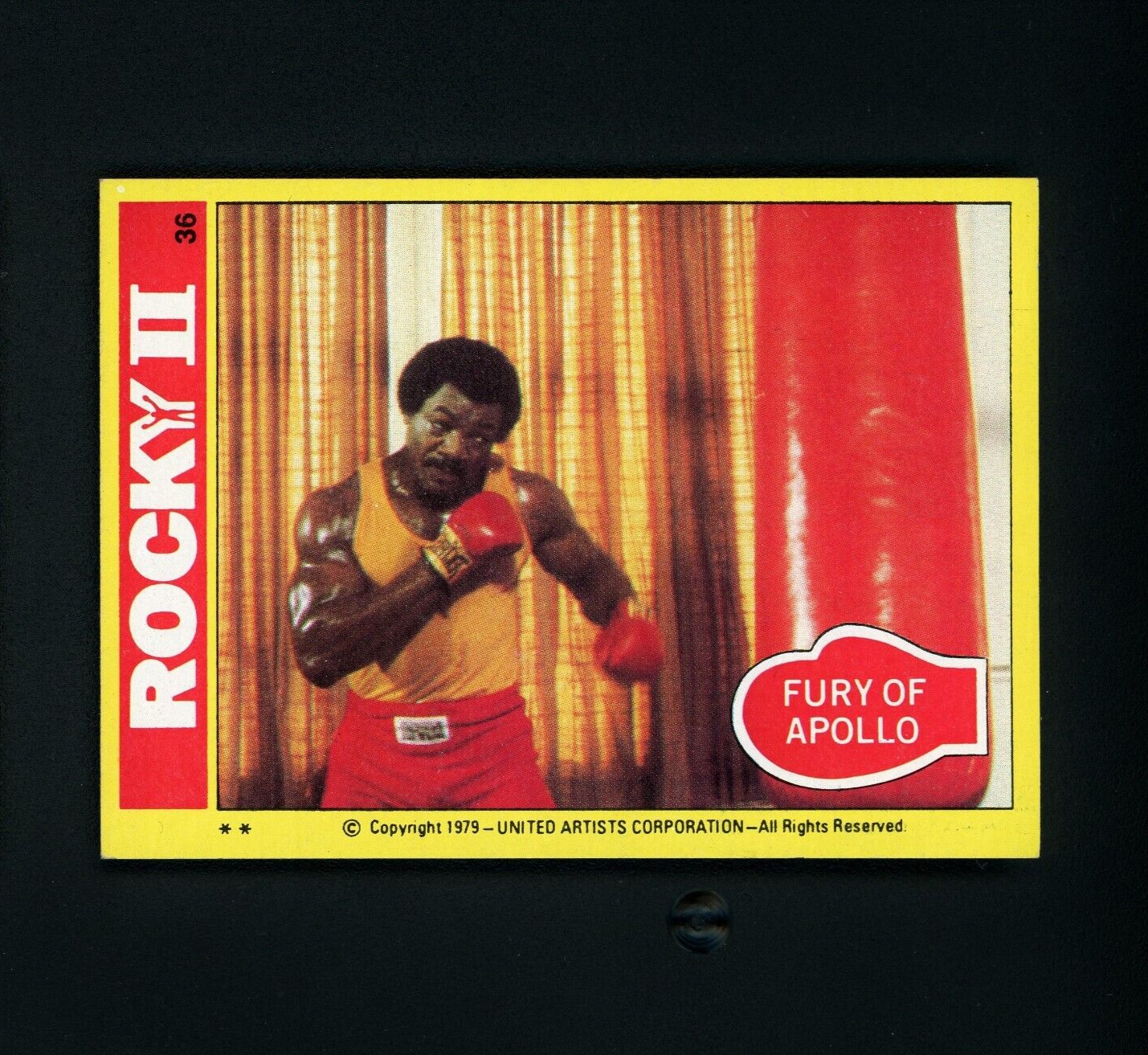 Fury Of Apollo - 1979 Topps Rocky II #36 NM