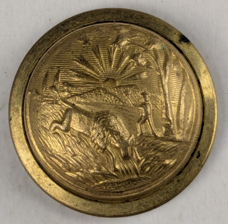 1860-70s - Indiana State Seal Officer Uniform Button - M2E