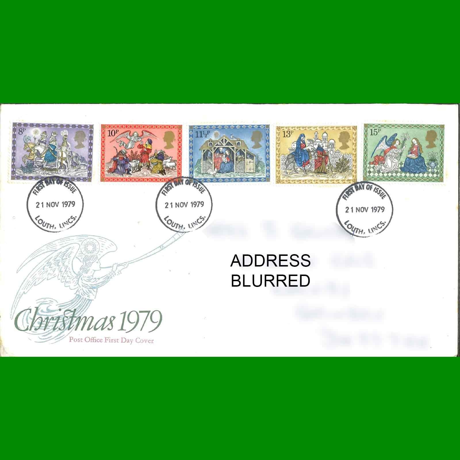 FDC Christmas 1979 Commemorative Post Office First Day Cover Stamps, 21.11.1979