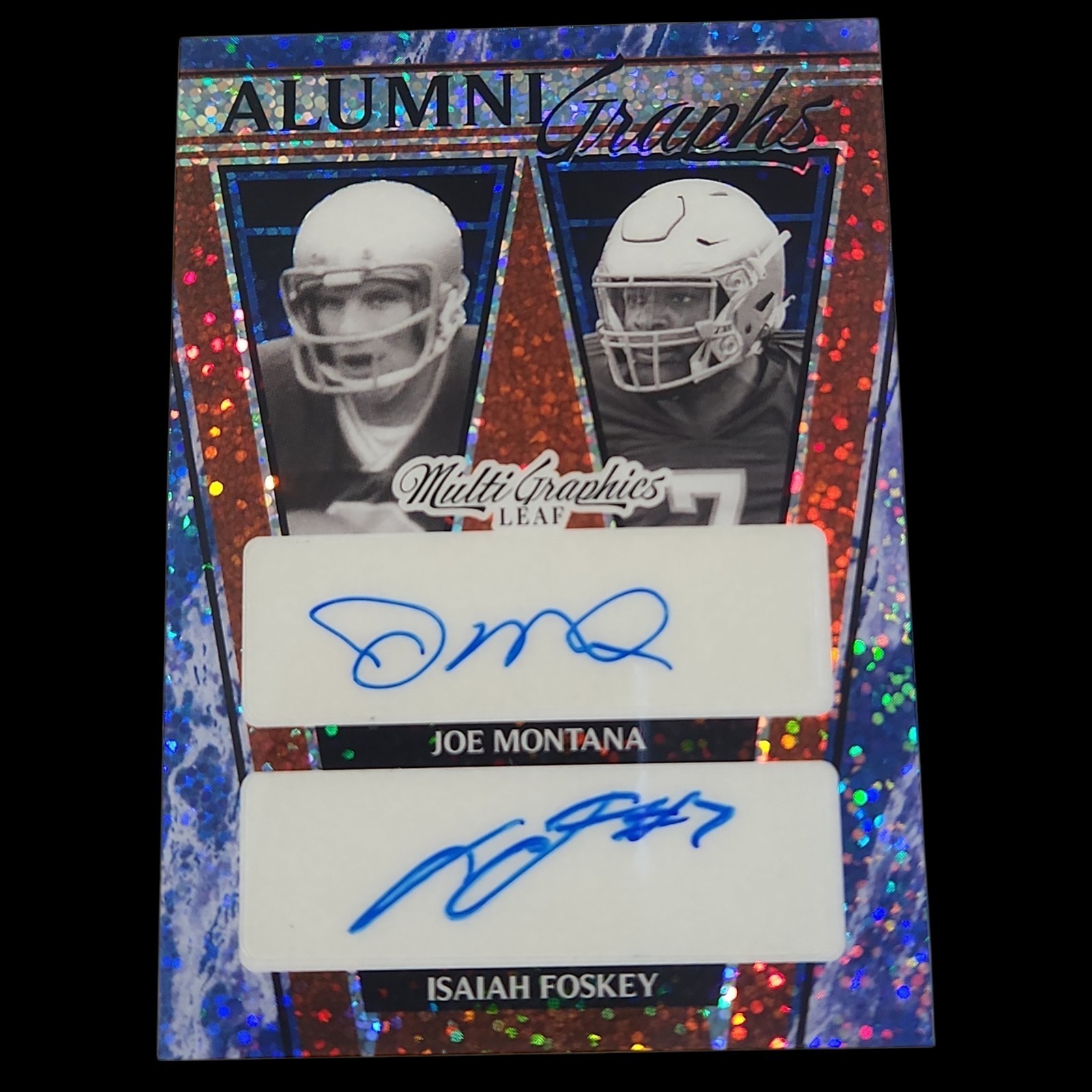 2022 JOE MONTANA LEAF ULTIMATE DRAFT  #BA-JM2 AUTO HOF SF 49ers - T04