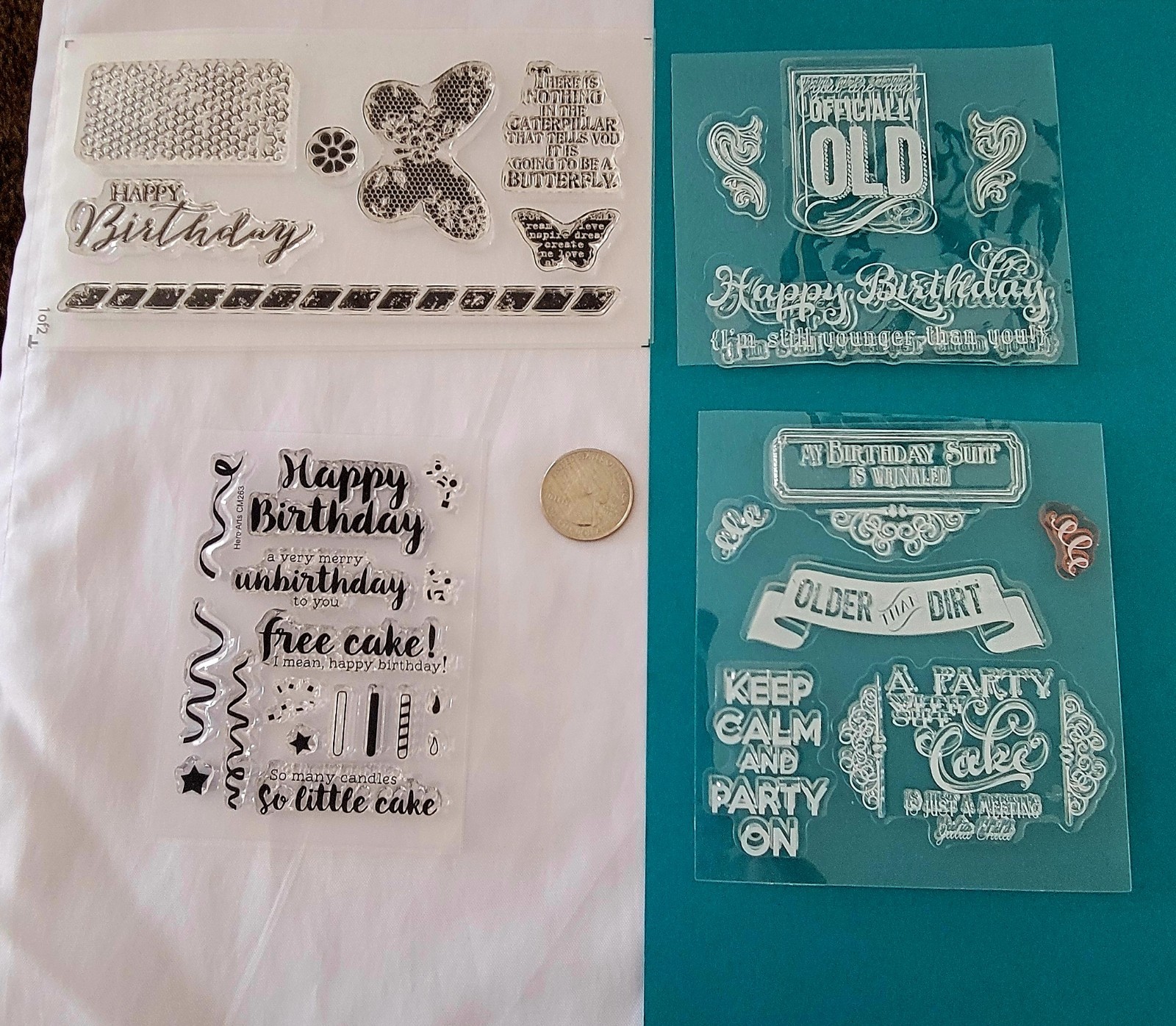 Unmounted birthday stamp lot
