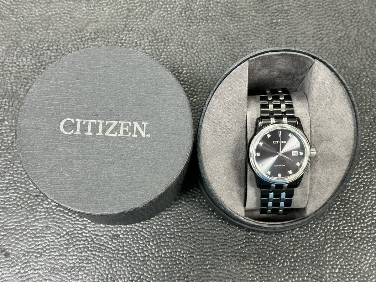 Citizen Corso Eco-Drive Black Diamond Dial Men's Watch - BM7348-53E (PD1122652)