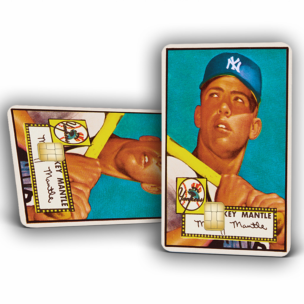 Mickey Mantle: 1952 Topps Card #311  |  Credit Card Sticker /Skin  |  2 Pack