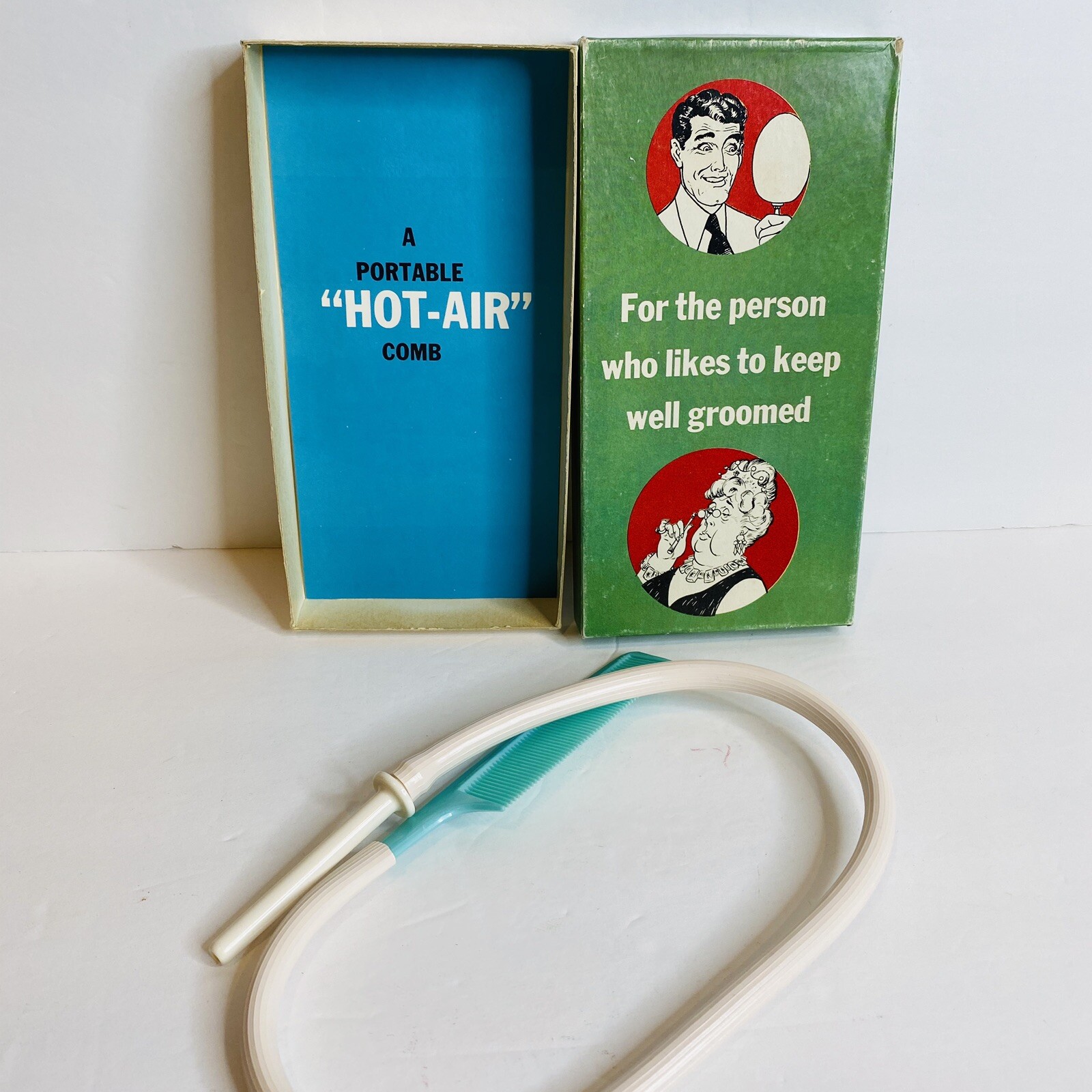 Vintage Adult Gag Gift Well Groomed Person Portable Air Comb Joke Gift Funny U
