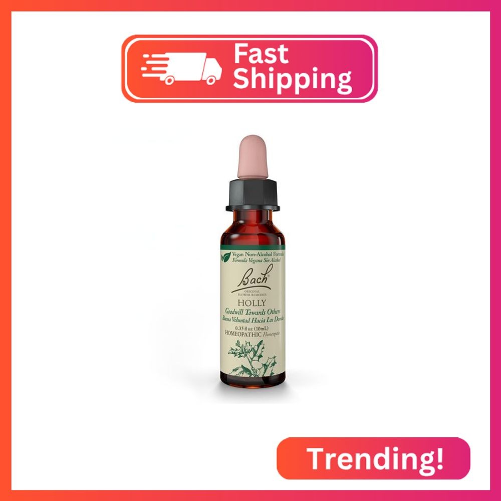 Bach Original Flower Remedies, Holly (Non-Alcohol Formula) - Goodwill Towards Ot