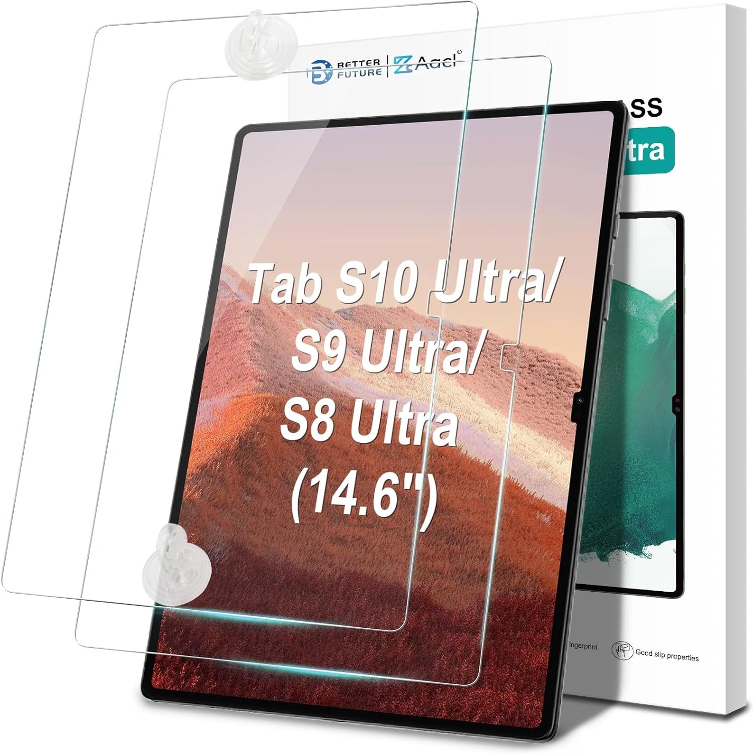 2 Pack Tempered Glass Screen Protector for Samsung Galaxy Tab S10 Ultra