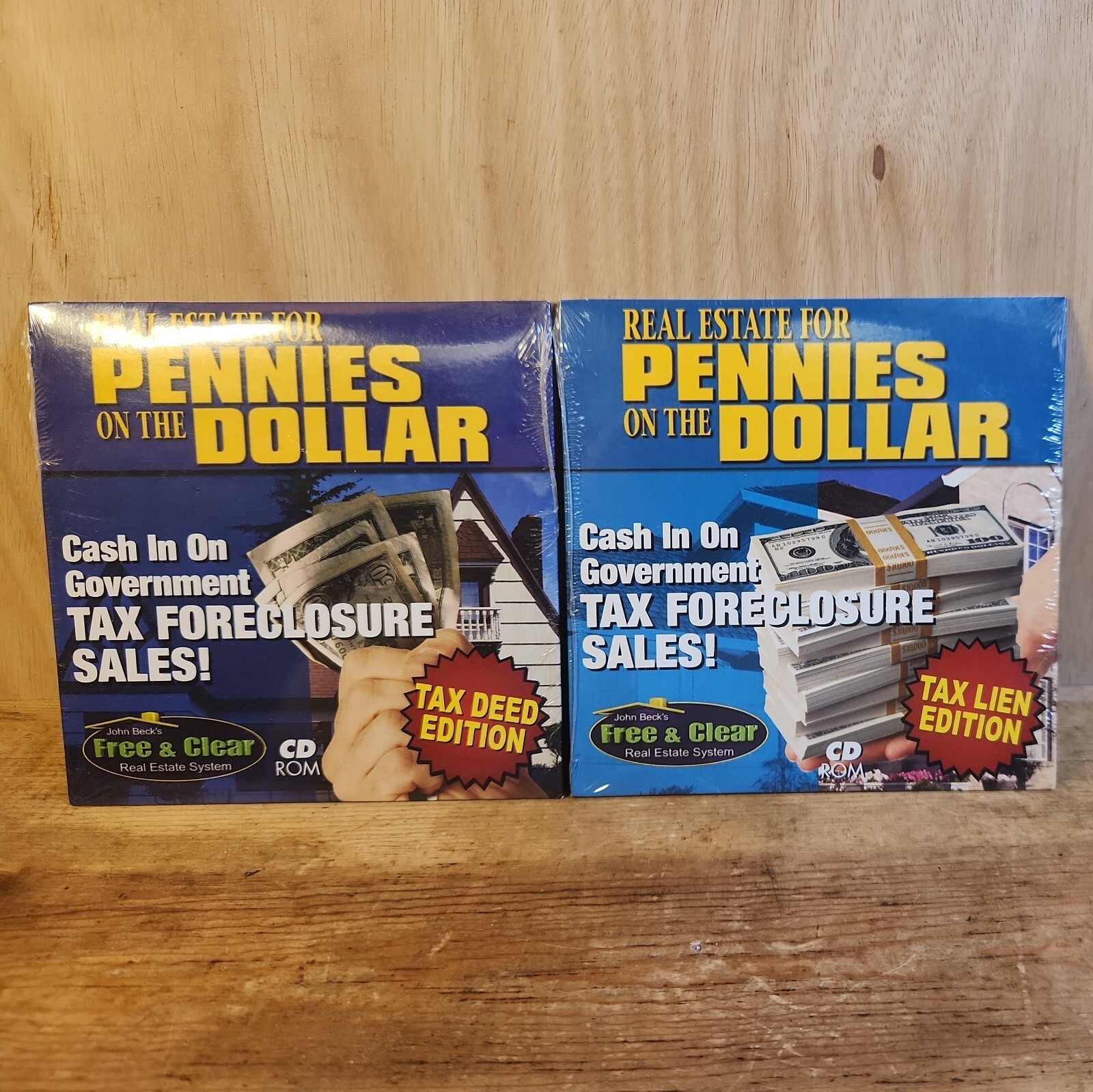 Lot of 2 John Beck's Free & Clear Real Estate System Pennies on the Dollar 2006