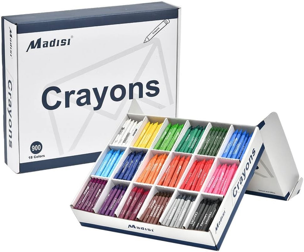Crayon Bulk pack Regular Size 18 Colors 900