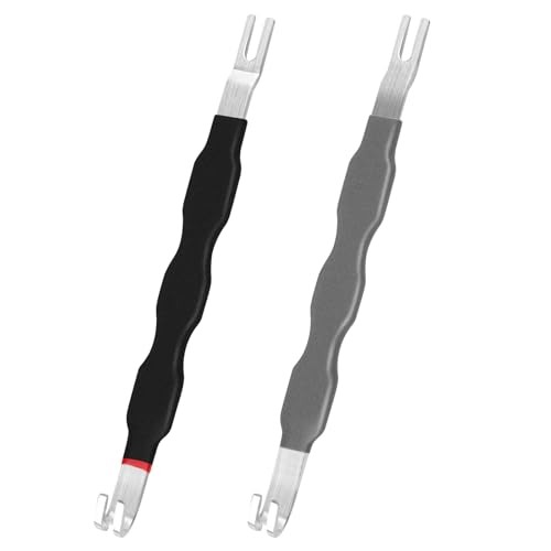 2 Pcs Automotive Electrical Terminal Connector Separator Removal Grey+Black