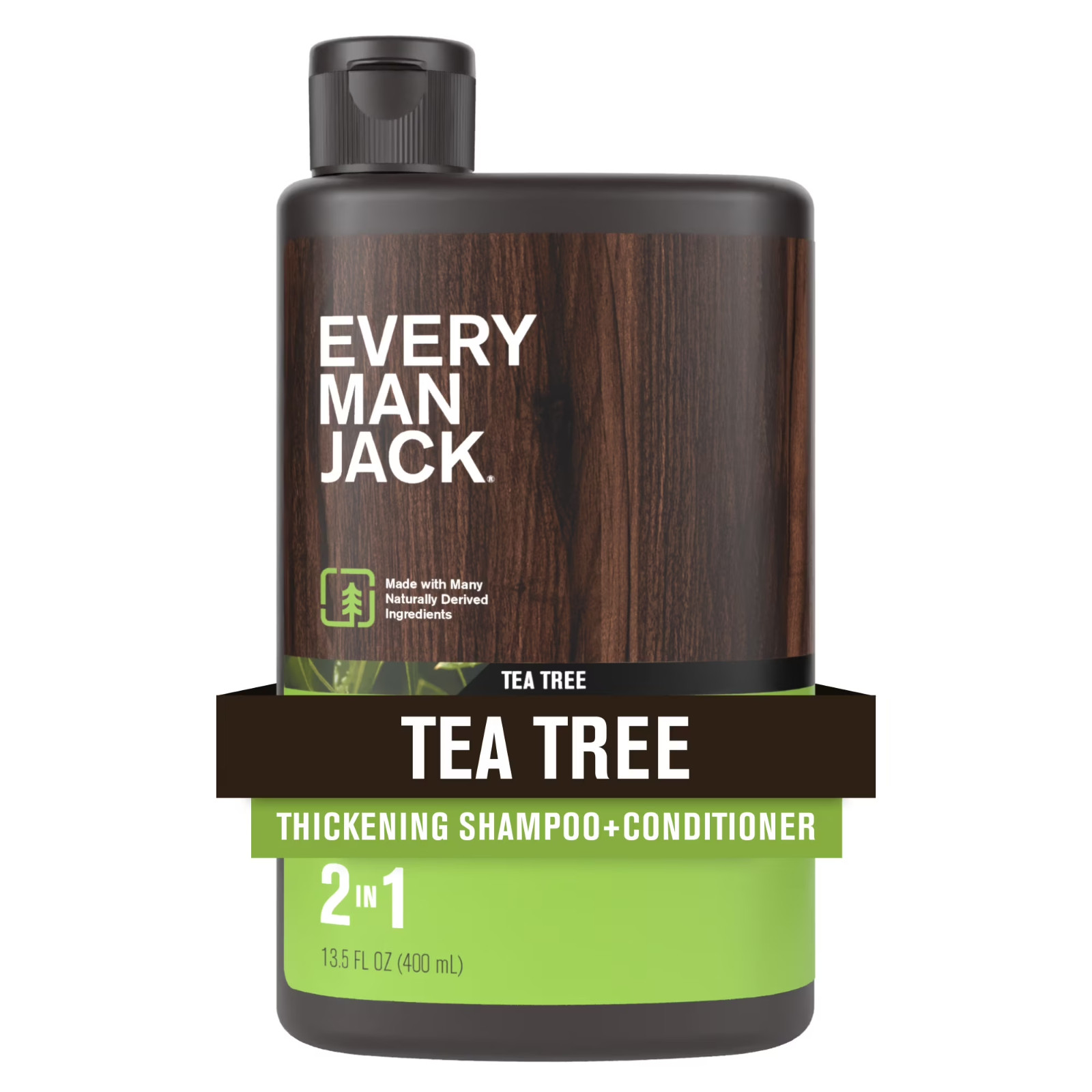 Every Man Jack Thickening Tea Tree 2-in-1 Shampoo Conditioner Men 13.5 oz