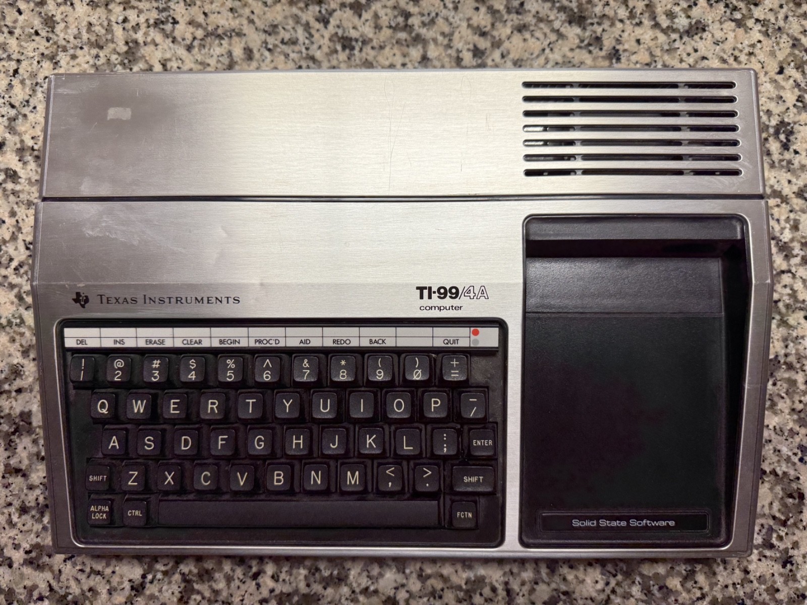Texas Instruments TI-99/4A Vintage Home Computer Unit Only No Charger Included
