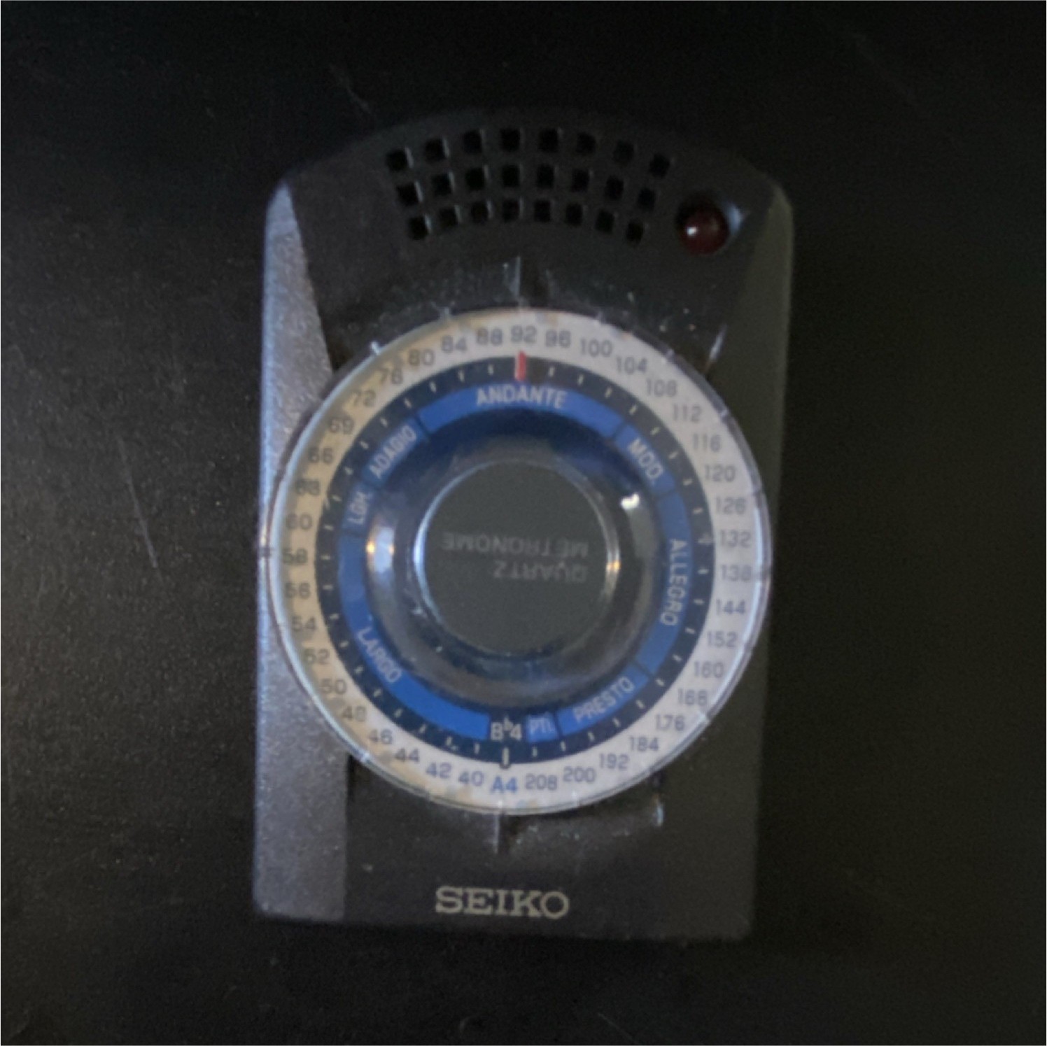 Seiko SQ50 Quartz Analog Lightweight Metronome Black