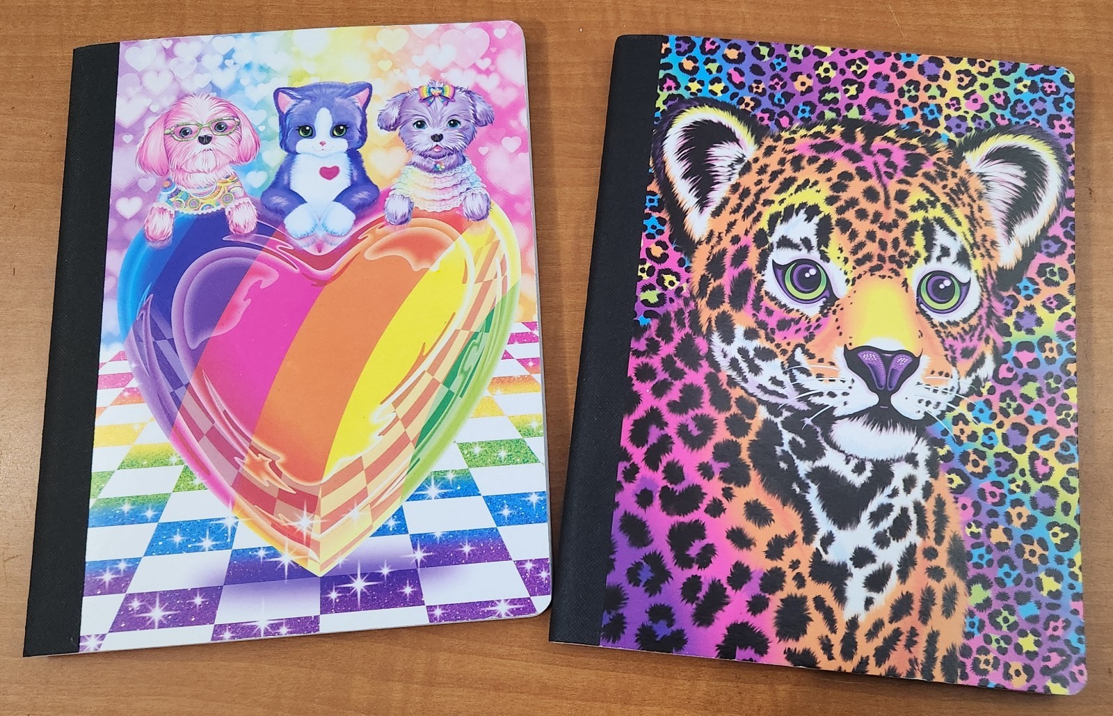 Lisa Frank Composition Notebook Lot Of 2 "Hunter" & "Puppy Love" NOS 