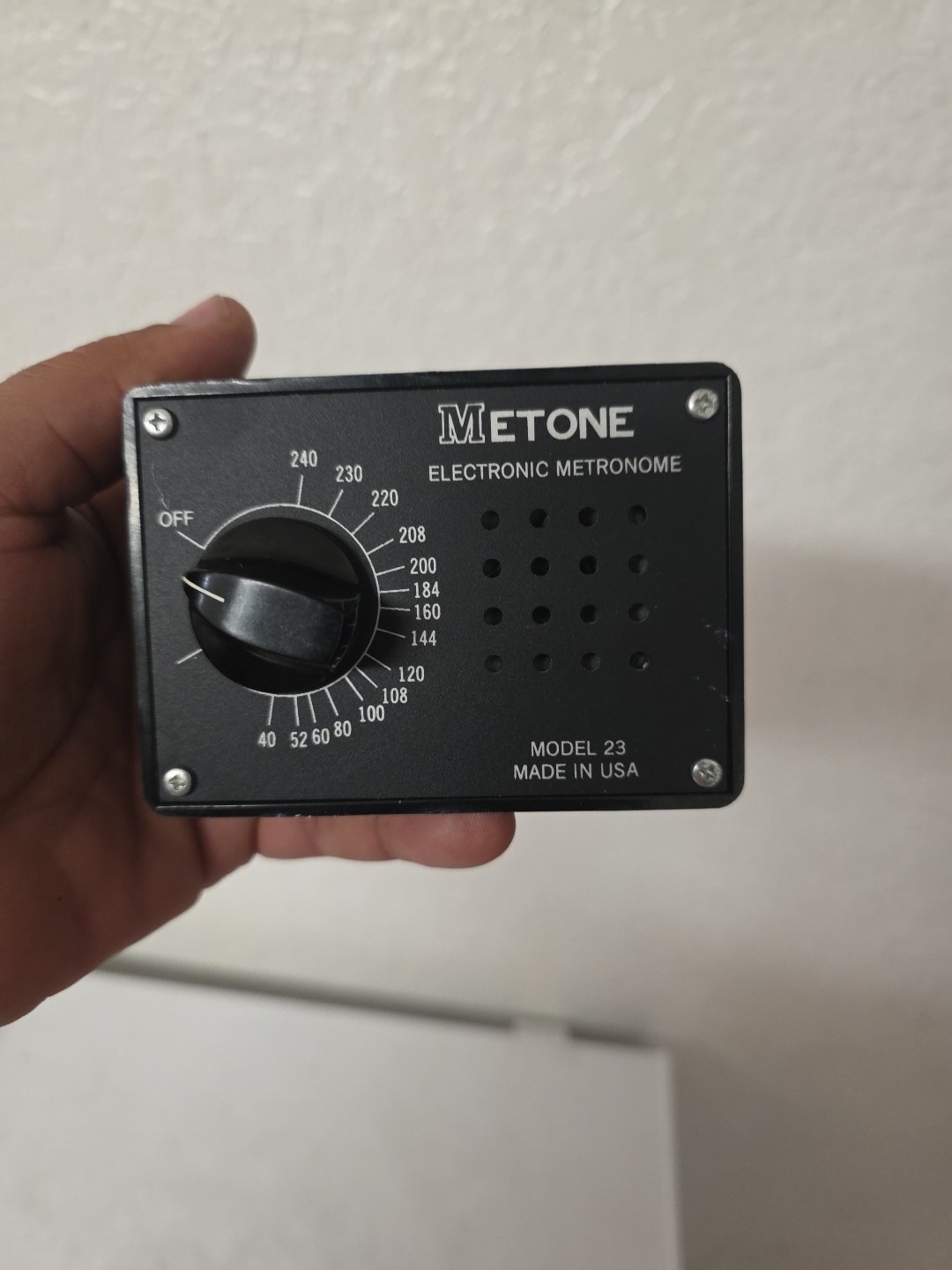 Vintage METONE Electronic Metronome Model 23 Works Great USA